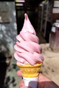 金剛山のソフトクリーム