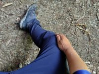 膝が痛い、足が痛い時　金剛山下山ルート