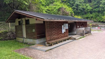 金剛山の駐車場　笠松駐車場　トイレ