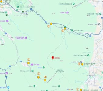 金剛山 登山口から山頂（国見広場）までの標高差