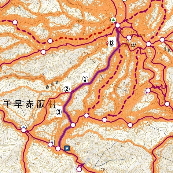 金剛山の遭難注意 文殊中尾根下山ルート