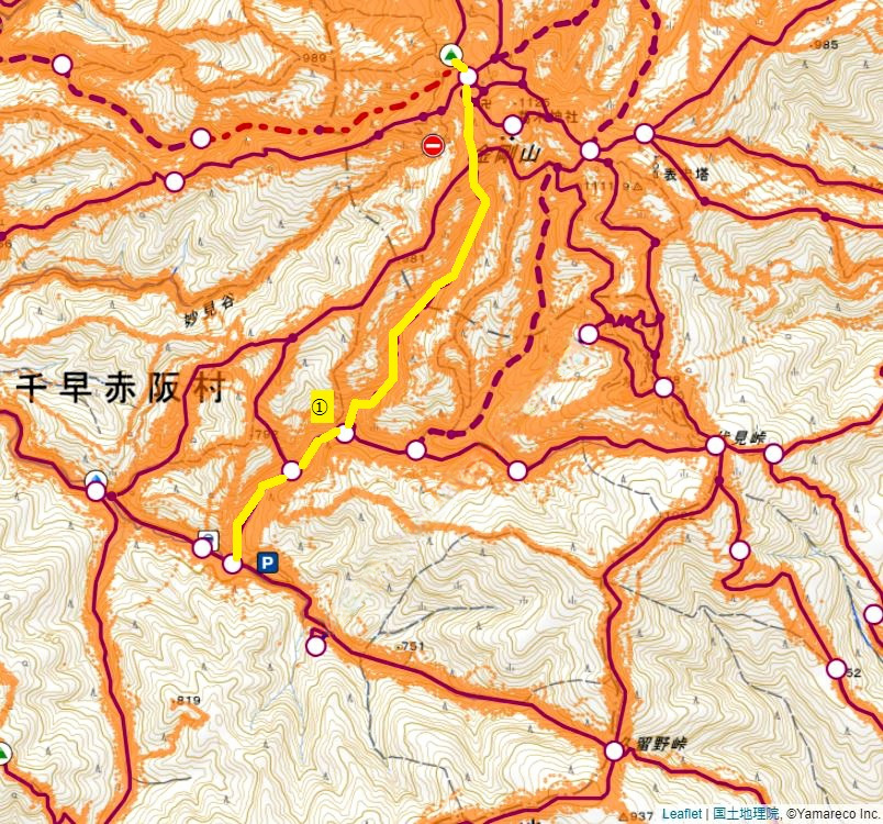金剛山で遭難しやすい寺谷ルート