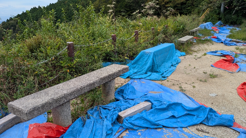 金剛山で料理できる場所(国見広場)