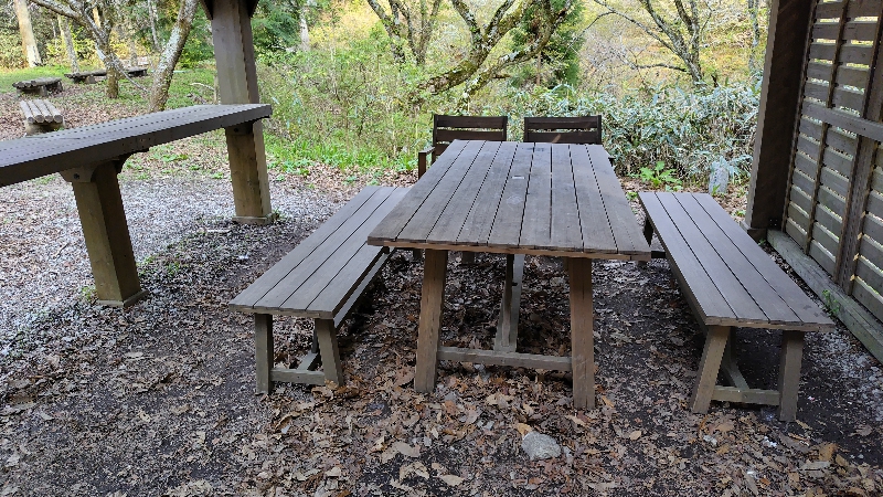 金剛山で料理できる場所(国見広場下)