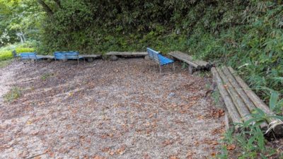 金剛山で料理できる場所（国見広場下）