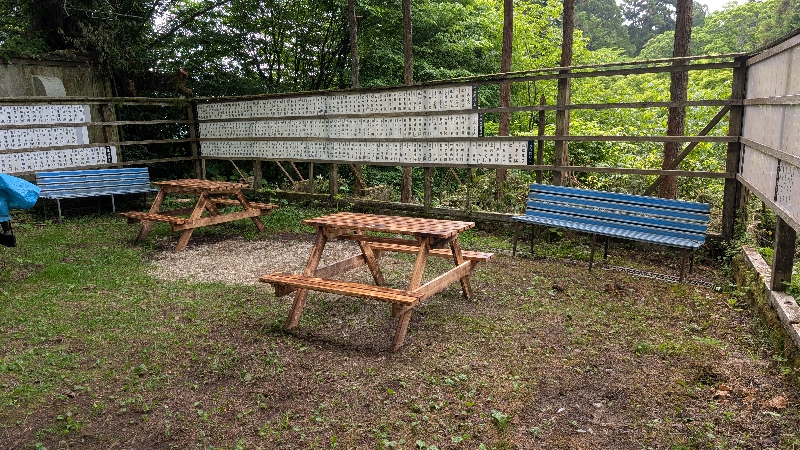 金剛山で料理できる場所(100回ボート前)