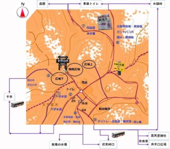 金剛山　下山ルート