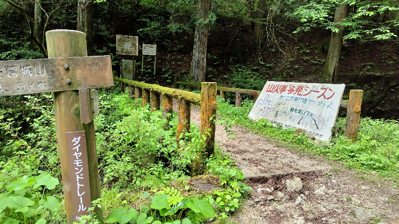 金剛山登山ルート（ダイアモンドトレール）