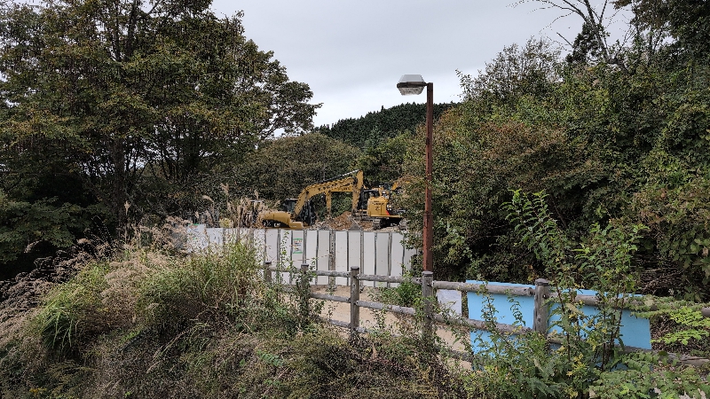 金剛山登山ルート(ロープウェイ駅舎跡)