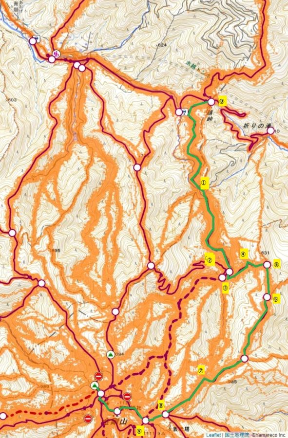 金剛山登山ルート（ダイアモンドトレール）